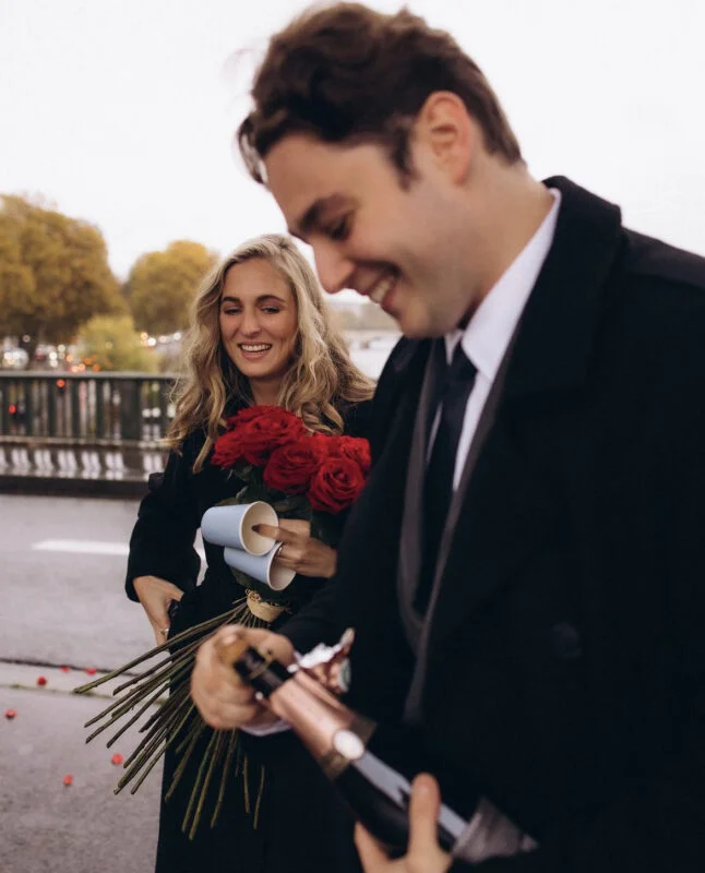Eiffel Tower Proposal photoshoot