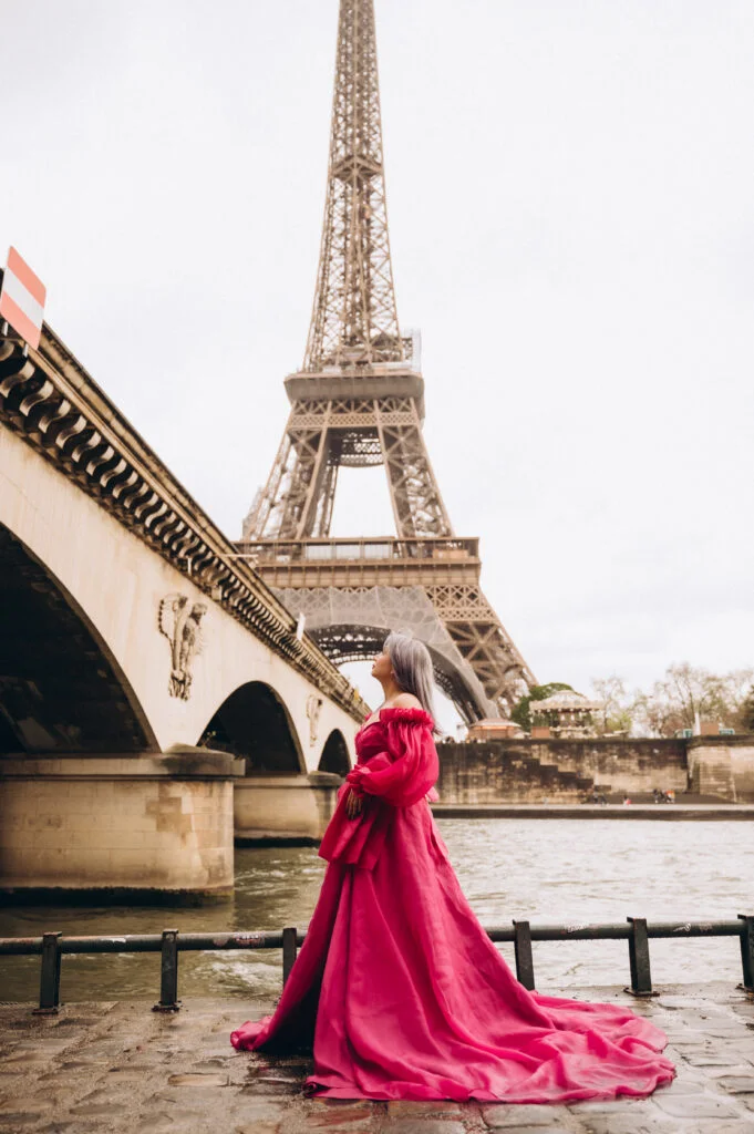 Girl in Flying Dress Photoshoot