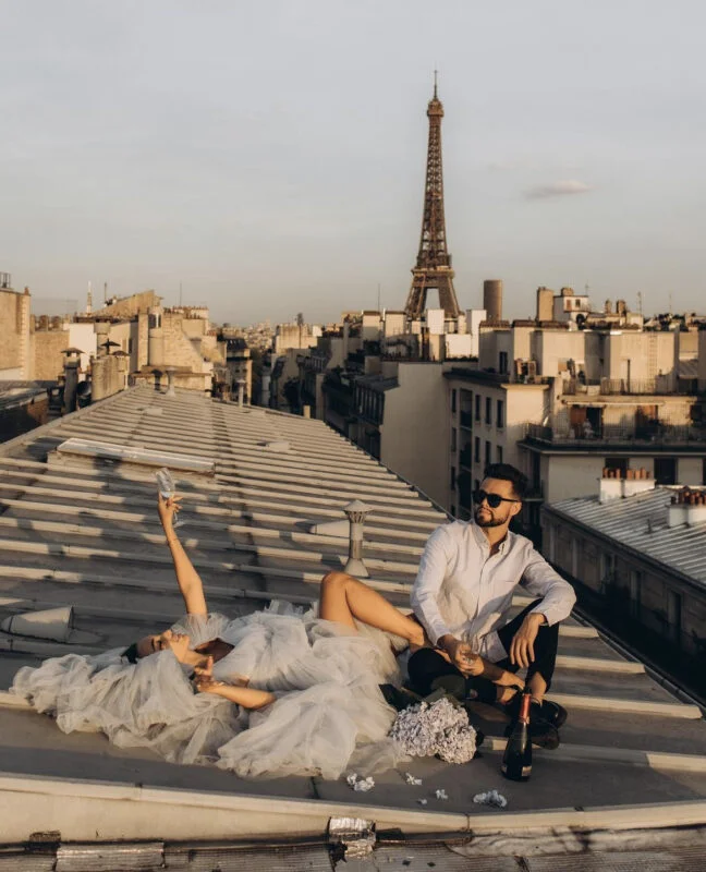 Rooftop Photoshoot in Paris