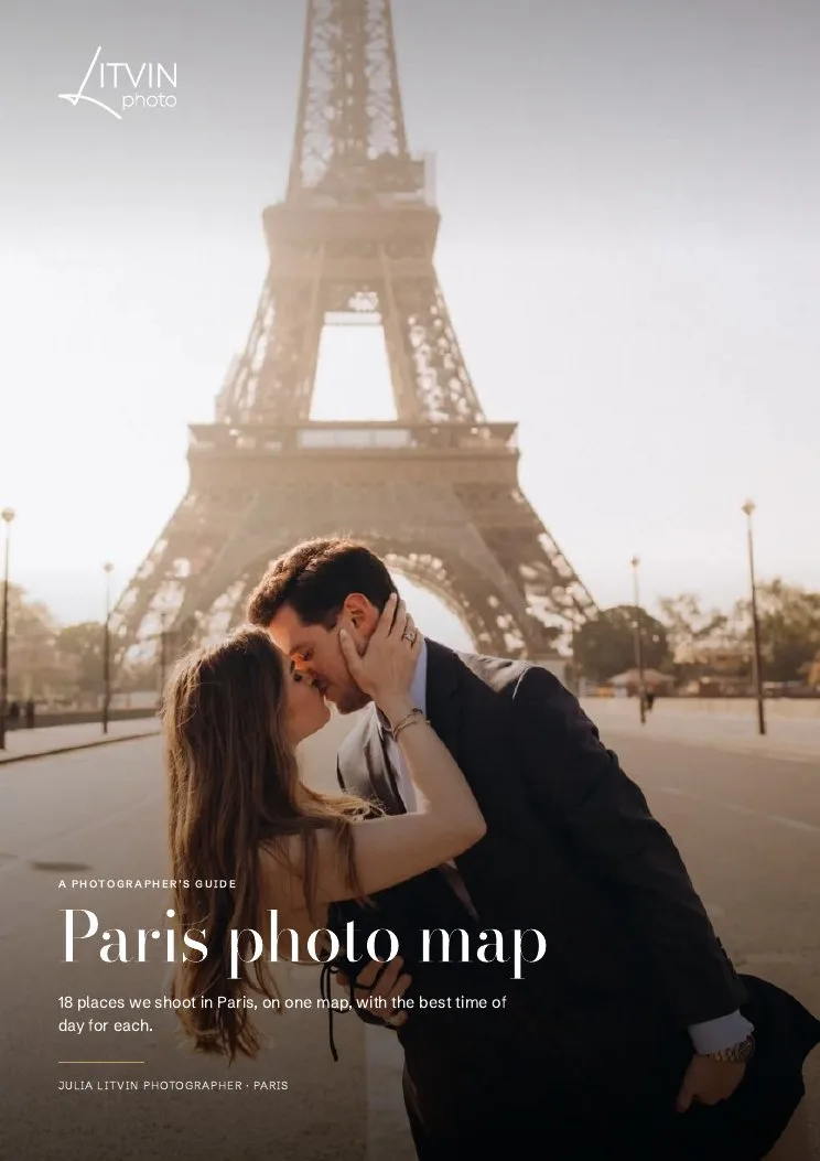 Cover of the Paris photo map PDF